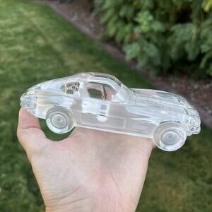 Vintage Hofbauer W Germany Crystal 1963 CORVETTE Stingray Paperweight Decoration